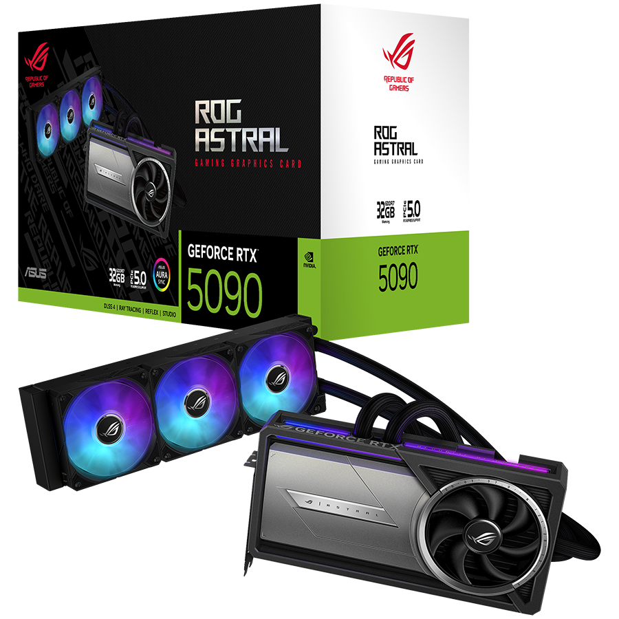 ASUS ROG Astral LC GeForce RTX 5090 32GB GDDR7 (ROG-ASTRAL-LC-RTX5090-32G-GAMING) grafična kartica