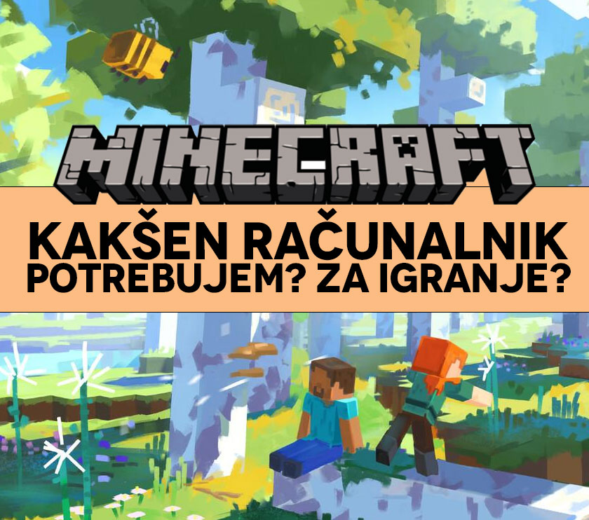 Kakšen računalnik potrebujem za igranje Minecraft igre?