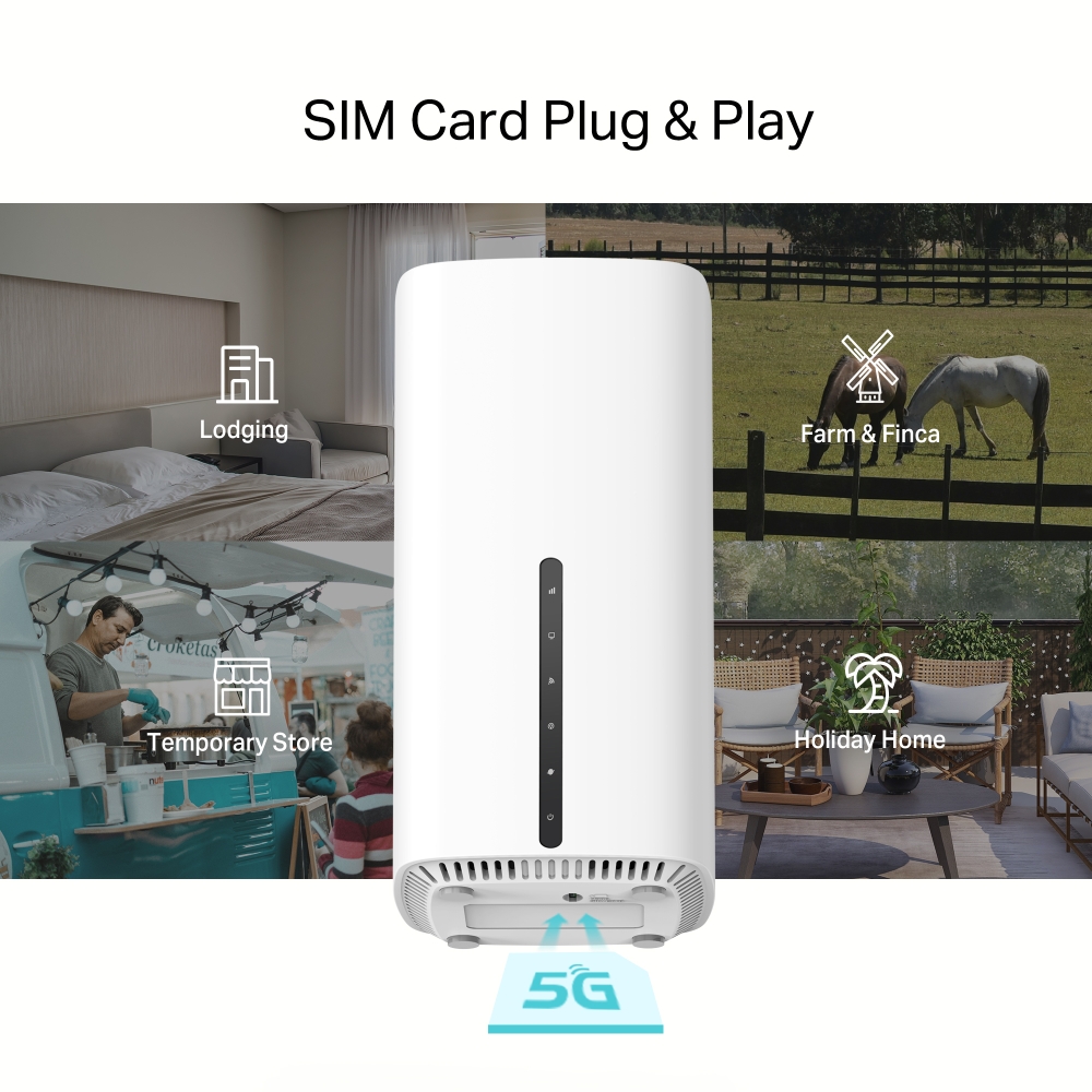 TP Link Archer NX600 5G Modem Vstavi SIM in vzpostavi povezavo