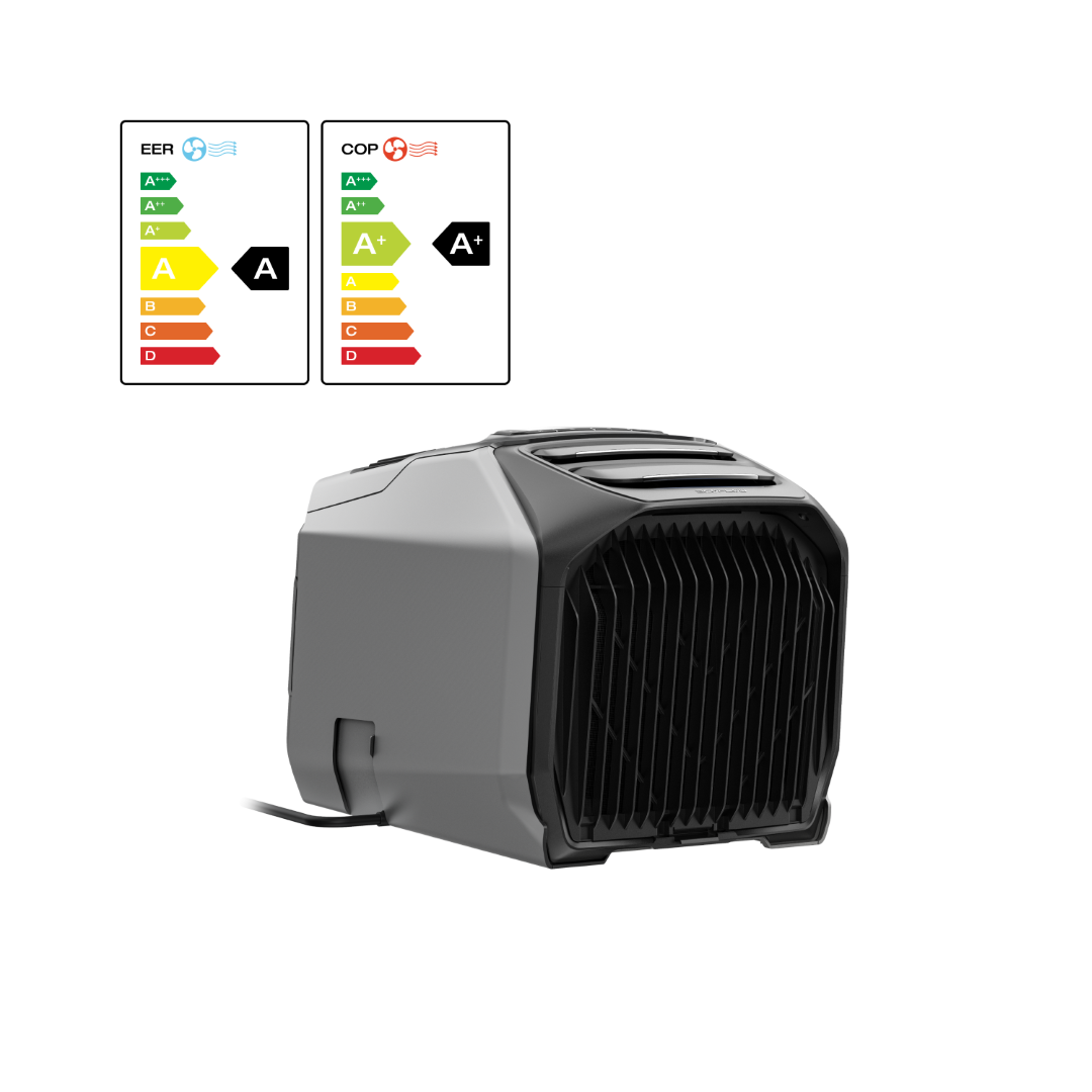 EcoFlow WAVE 3 prenosna klima brez cevi razred porabe energije