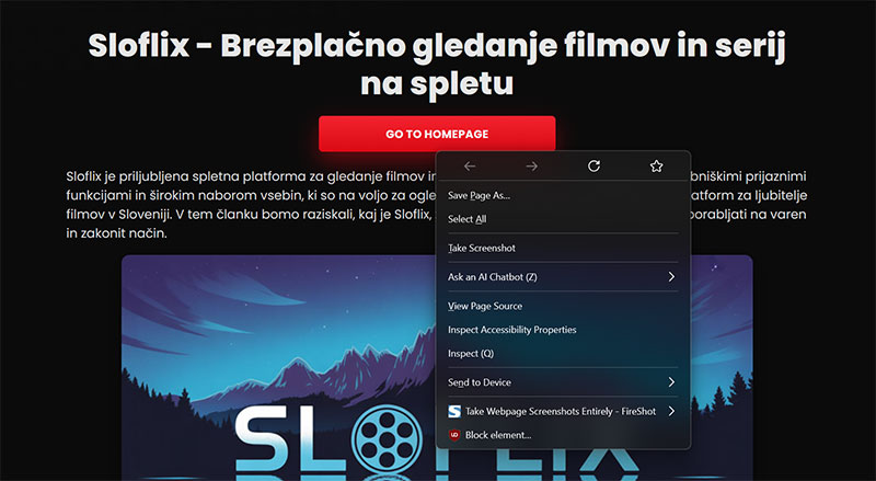 Fake spletna stran sloflix ni mozno preveriti povezave po navadni poti kam vodi Fake spletna stran sloflix ni mozno preveriti povezave po navadni poti kam vodi