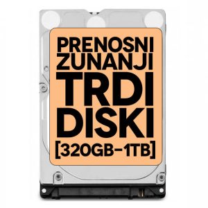 Zunanji Prenosni Trdi Diski [320GB 1TB] Refurbished